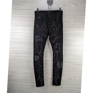 Mackeen Denim Rock Studded Jeans